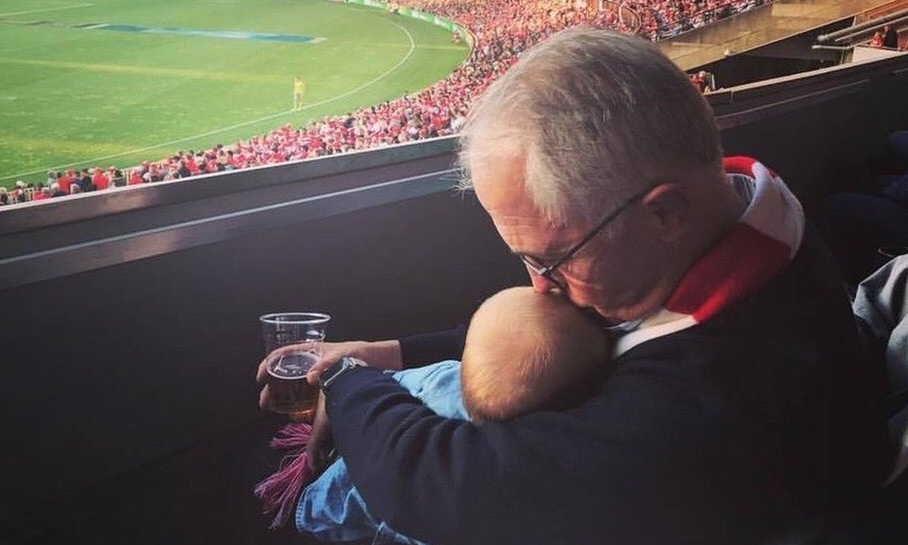 Innocent enough, it seems, but this photo from Malcolm Turnbull sparked a big reaction online.