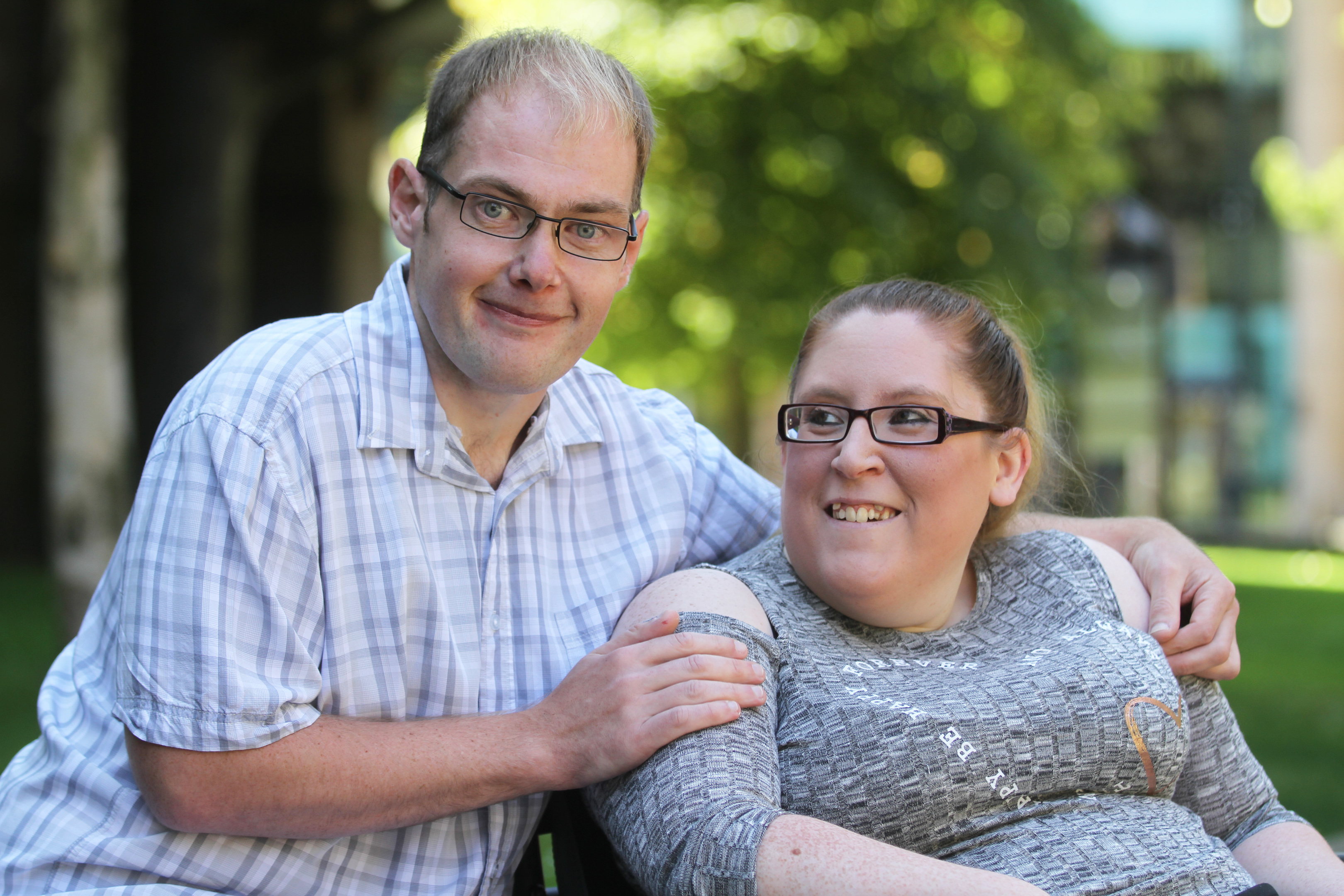 Robert Fleming with partner Cheryl Adam.