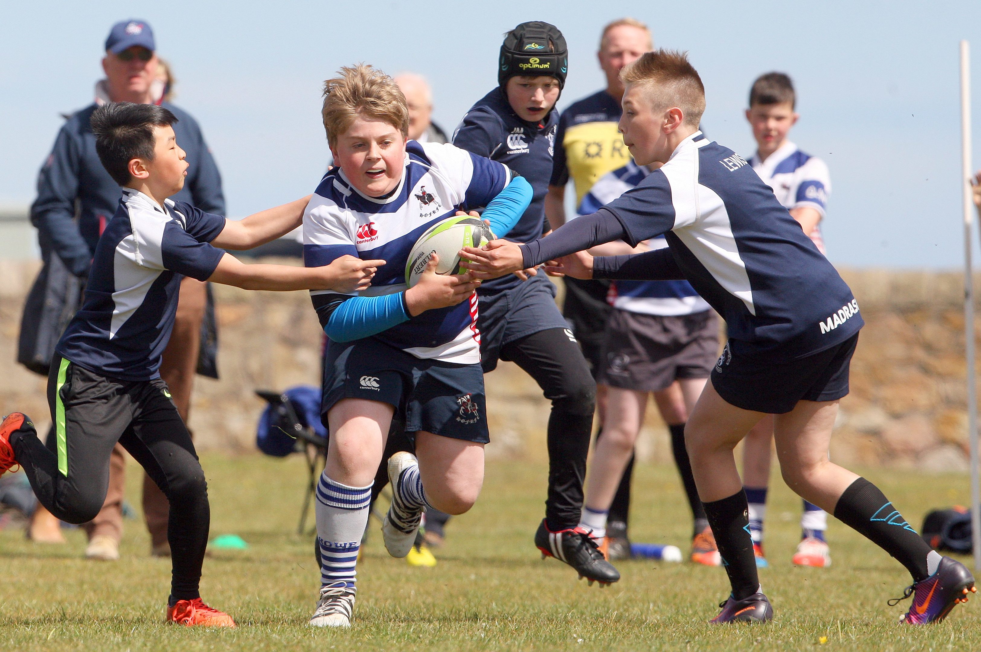 More than 500 children from Fife and Dundee competed for the Fife and Forfarshire Cup hosted by Madrascals. Picture shows Madras V Howe of Fife in May.