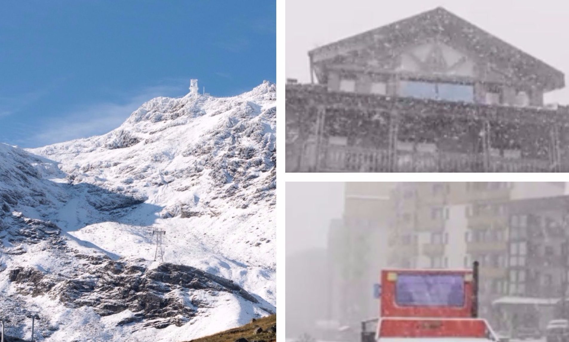 Snow blasts Val Thorens in the first weekend of September.