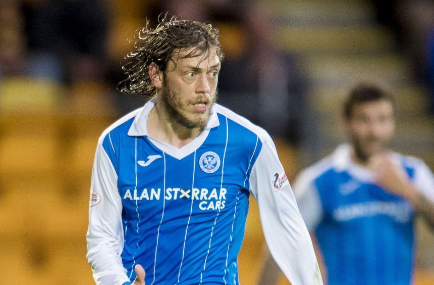 Murray Davidson in action for St Johnstone.