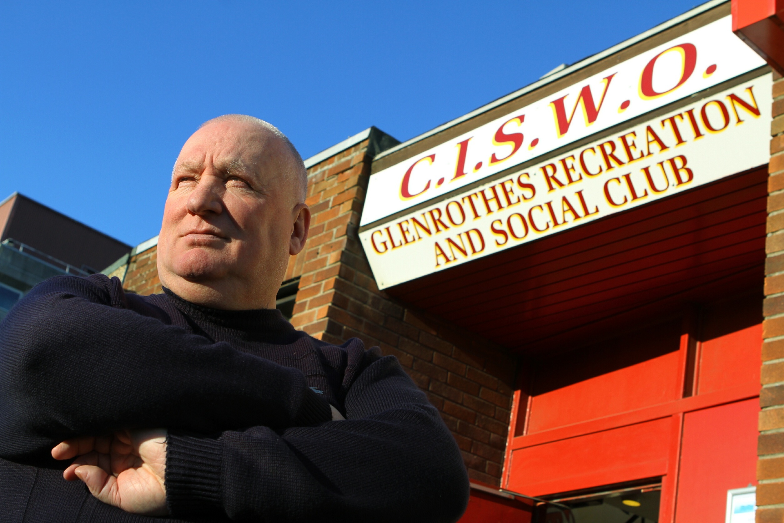David Nelson outside the CISWO in Glenrothes.