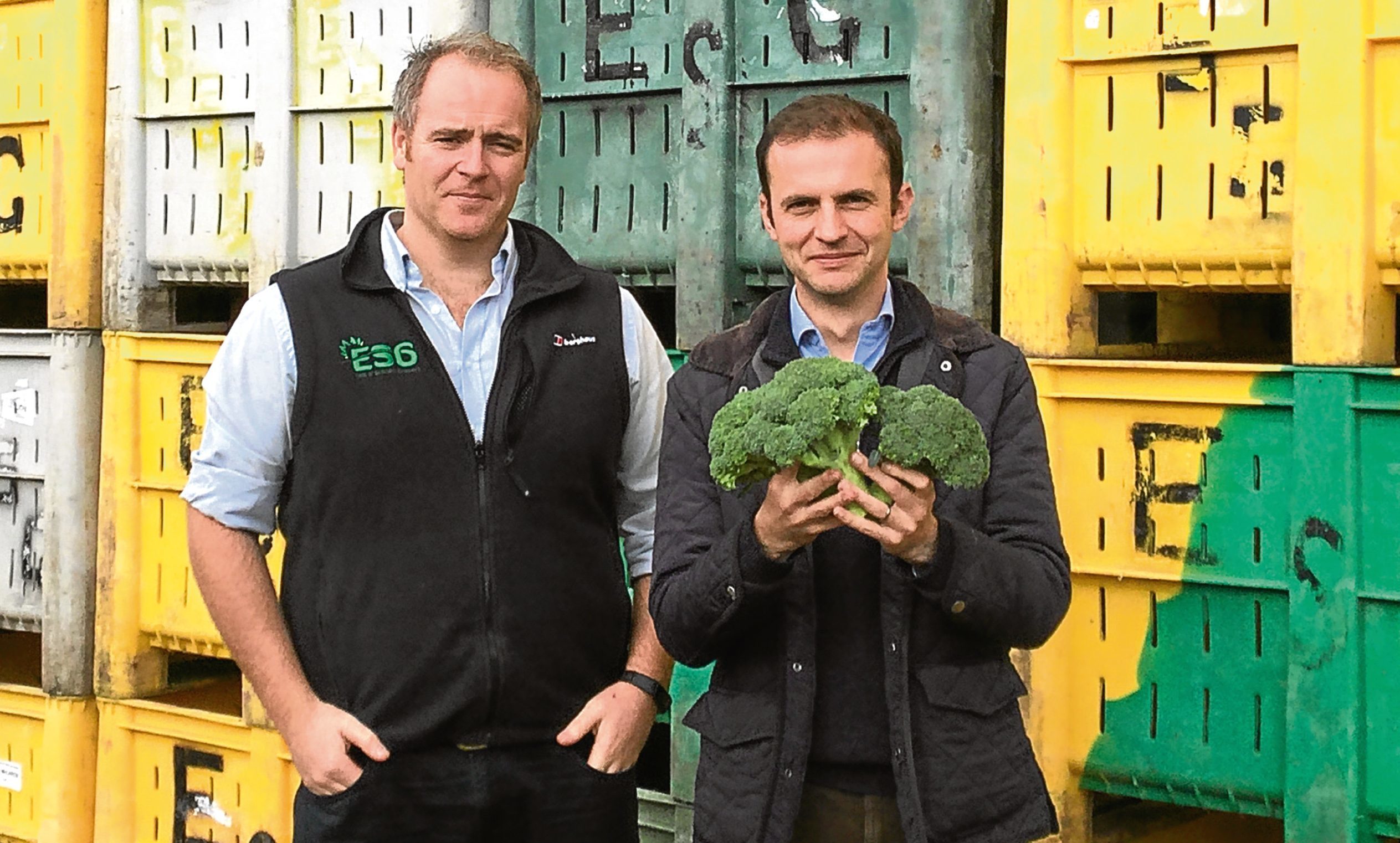 Stephen Gethins and Andrew Faichney of East of Scotland Growers.