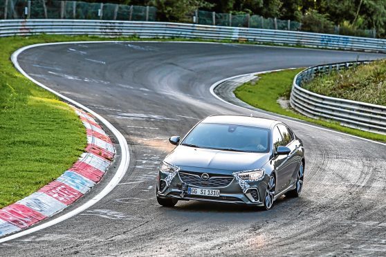 Familiar territory: The new Opel Insignia GSi shows what it is made of on the legendary Nordschleife of the Nürburgring.