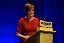 First Minister Nicola Sturgeon addresses delegates as she makes her keynote speech at The SNP Autumn Conference 2017