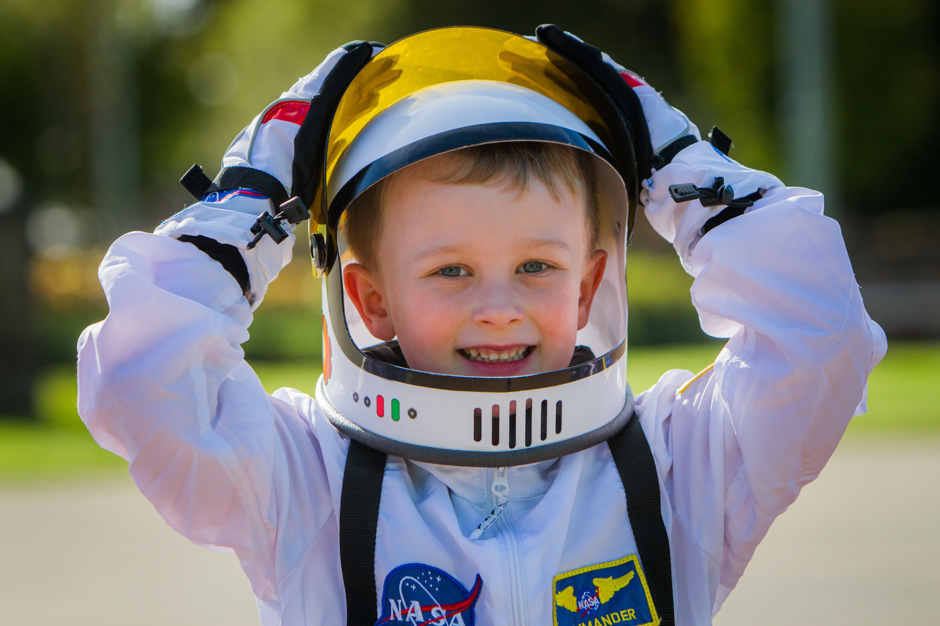 Samuel Mckay (aged 5) from Kinross at the Out of This World event.