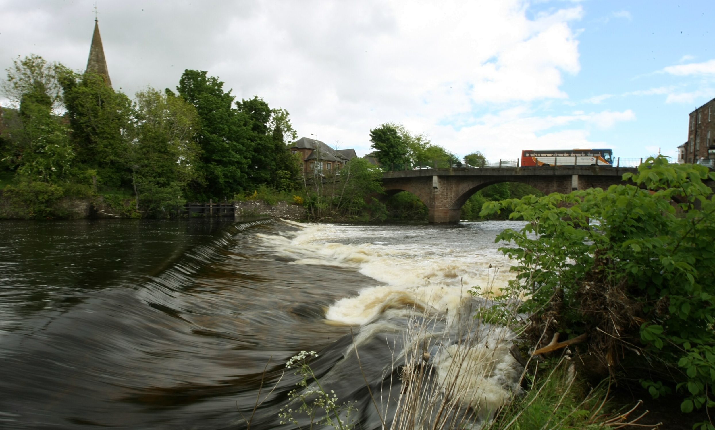 Poles were recovered from the River Ericht at Blairgowrie.