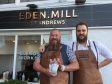 Eden Mill brand ambassador Steve Lowrie Mackay and Blendworks manager Jasper Daly in 2017