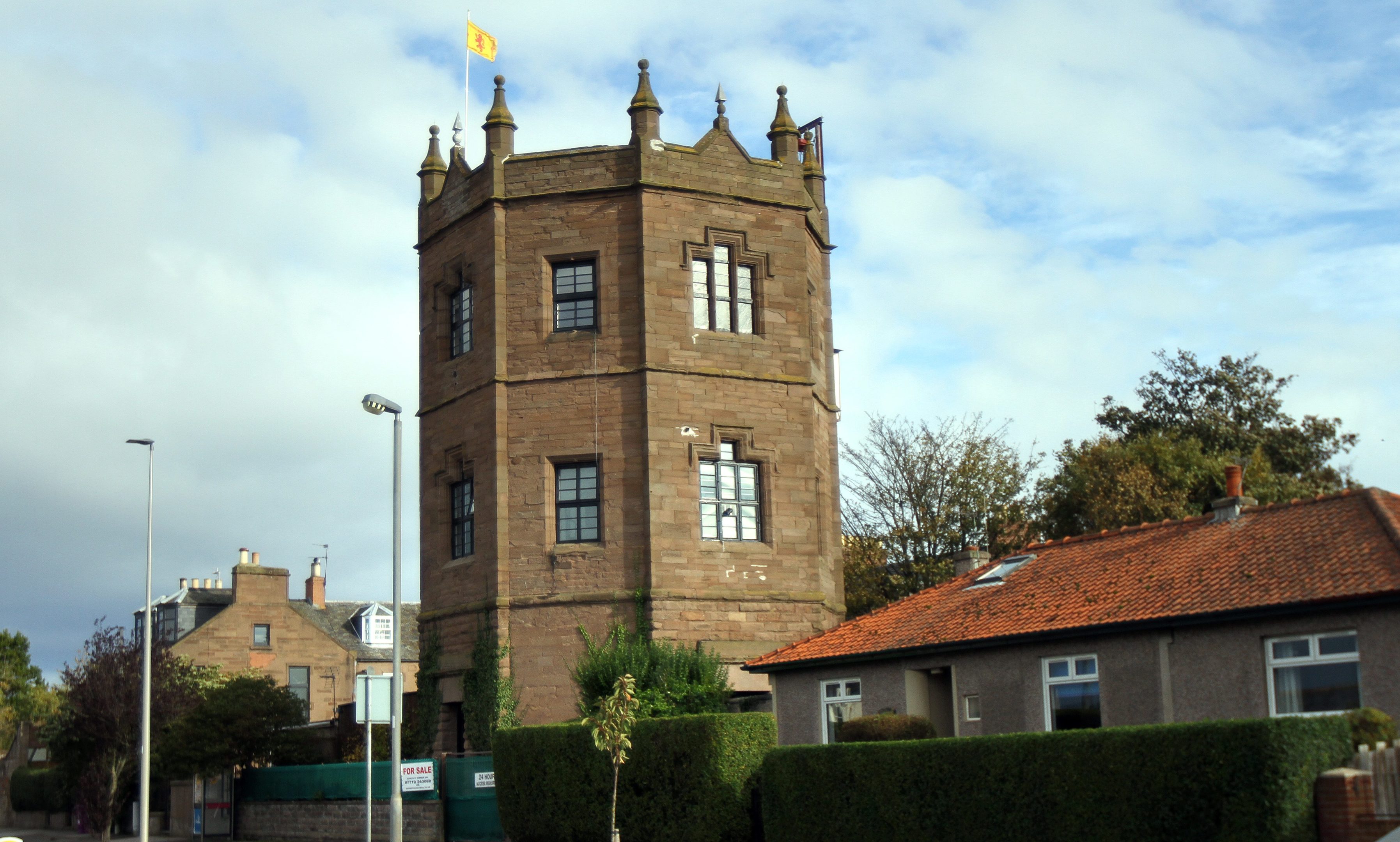 The Water Tower was built in 1841 and later converted into a place of residence.