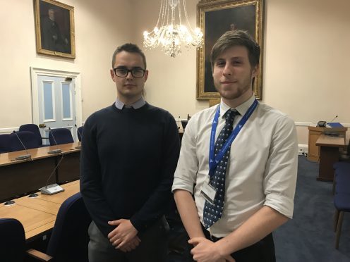 Councillor Braden Davy and Councillor Ben Lawrie