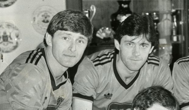 Legendary duo Paul Hegarty and Dave Narey back in the day.