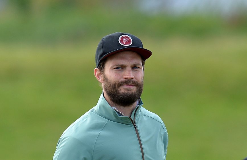 Jamie Dornan during day one of the Alfred Dunhill Links Championship at St Andrews.
