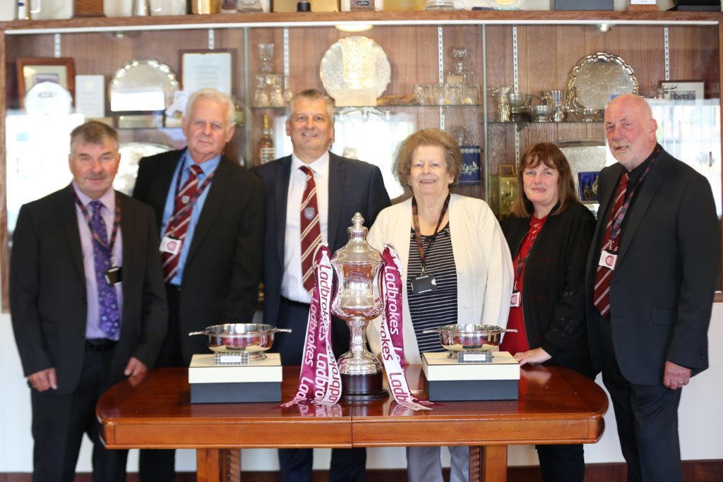 Robin Wilson, Charlie Wood, Mike Caird, Zena Nairn, Audrey Fairweather and Dave Ramsay
