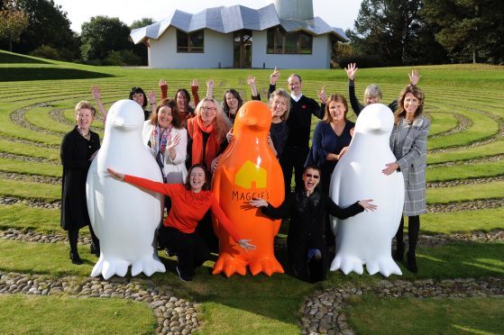 Some of the penguins at the launch of Maggie's Penguin Parade 2017.