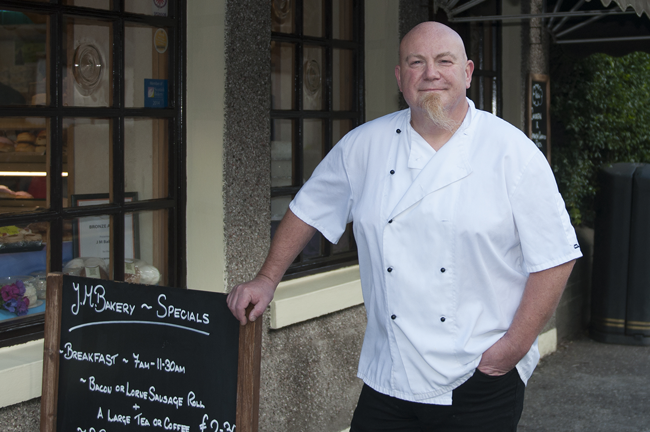 Mark Robb of J M Bakery in Carnoustie