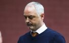 A grim-faced Ray McKinnon at the final whistle.