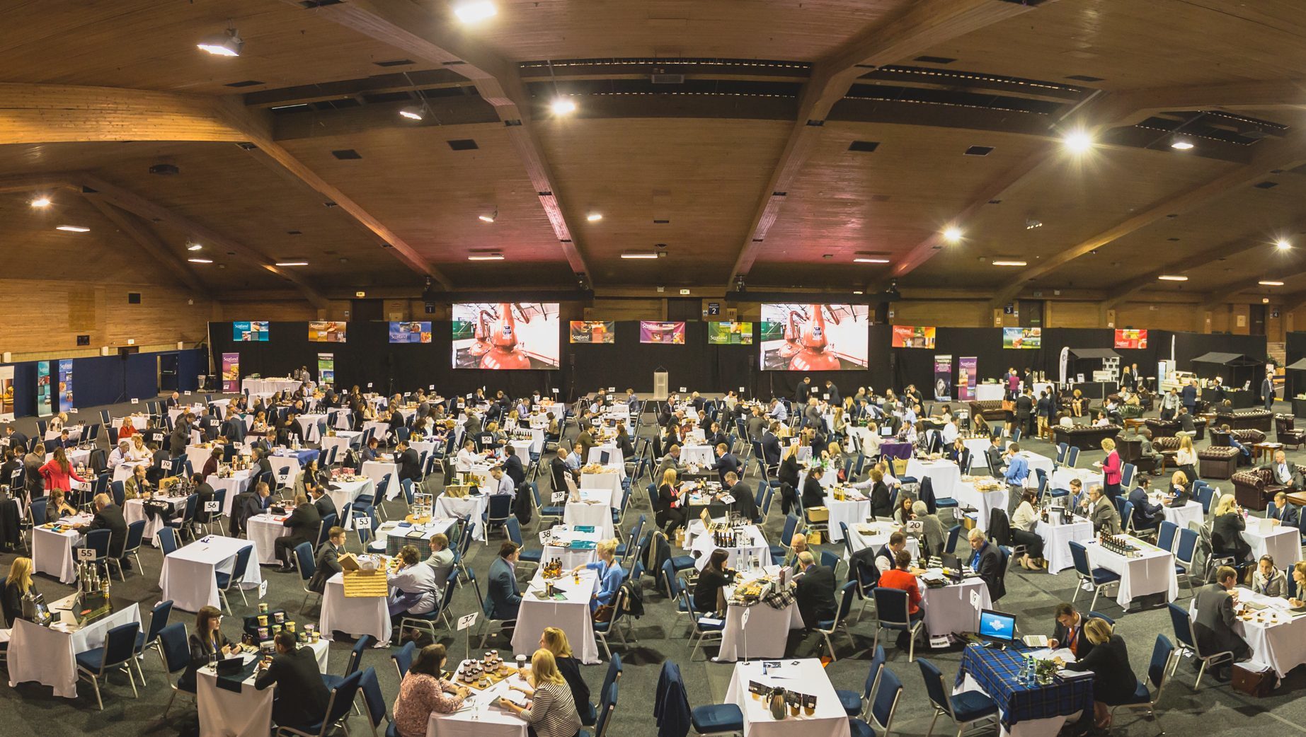 Food producers meeting buyers from around the world at Gleneagles.