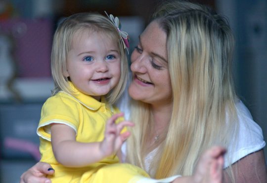 Susanna Murdoch and daughter Bella, 2.