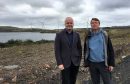 Mark Ruskell with Dave Batchelor at the site