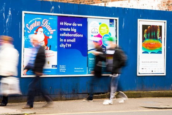 One of the new posters put up around Dundee to highlight the new strategy.