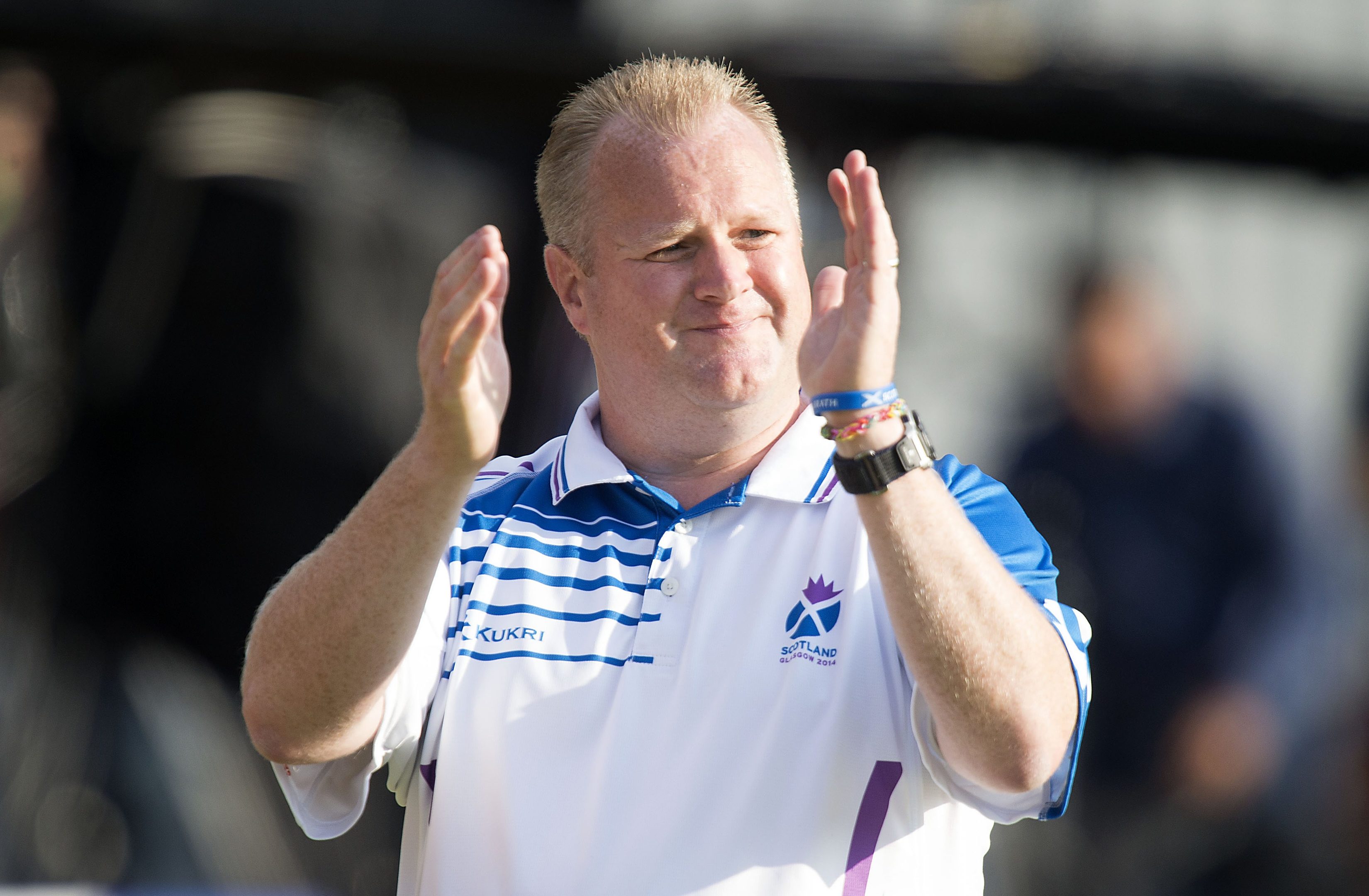 Angus police officer and bowler Darren Burnett.