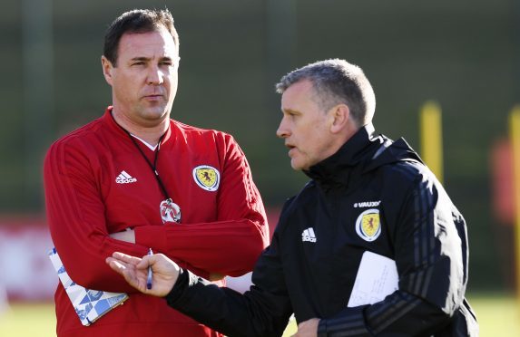 Eric Black and Malky Mackay.
