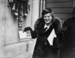 Gracie Fields after receiving the CBE at Buckingham Palace