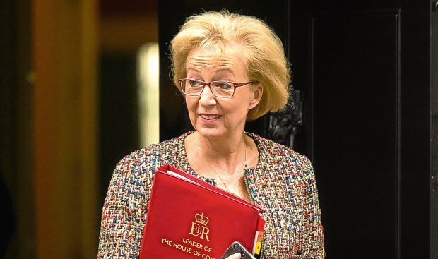 Andrea Leadsom insists she did not ask the Prime Minister to sack Defence Secretary Sir Michael Fallon.