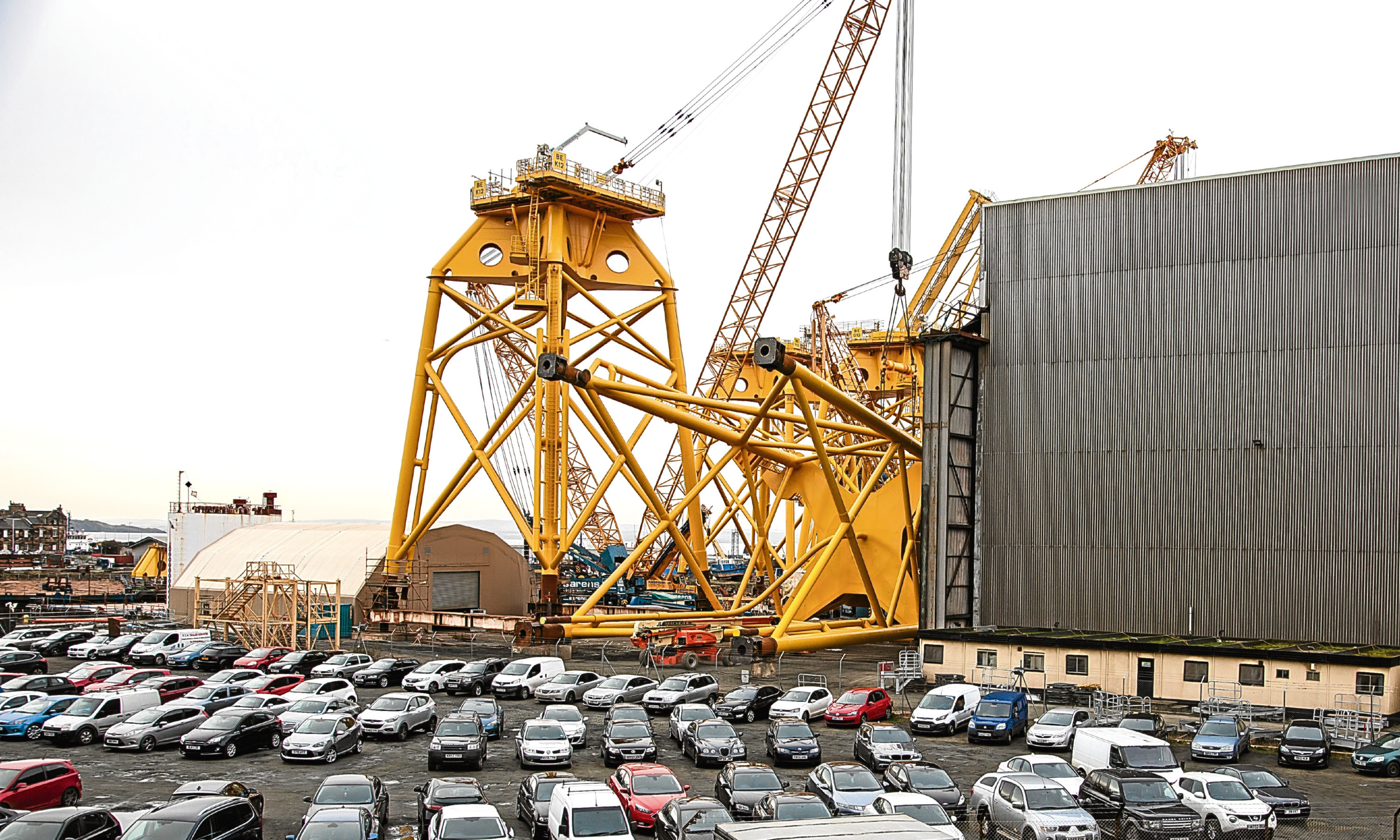 Work is continuing at BiFab's Fife yards
