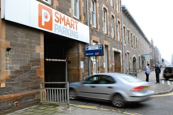 Smart Parking's car park on Kinnoull Street, Perth.