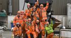 A group of BiFab workers at the Burntisland yard.