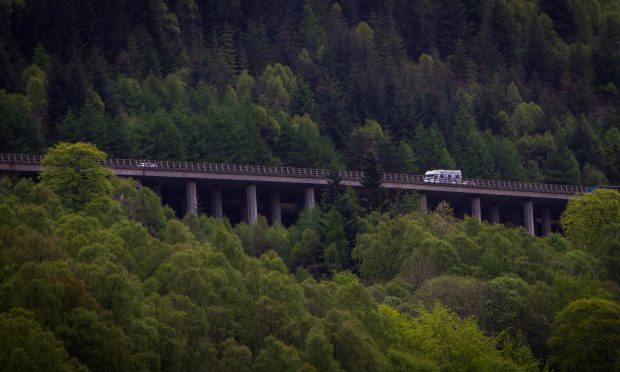 The A9 near Killiecrankie