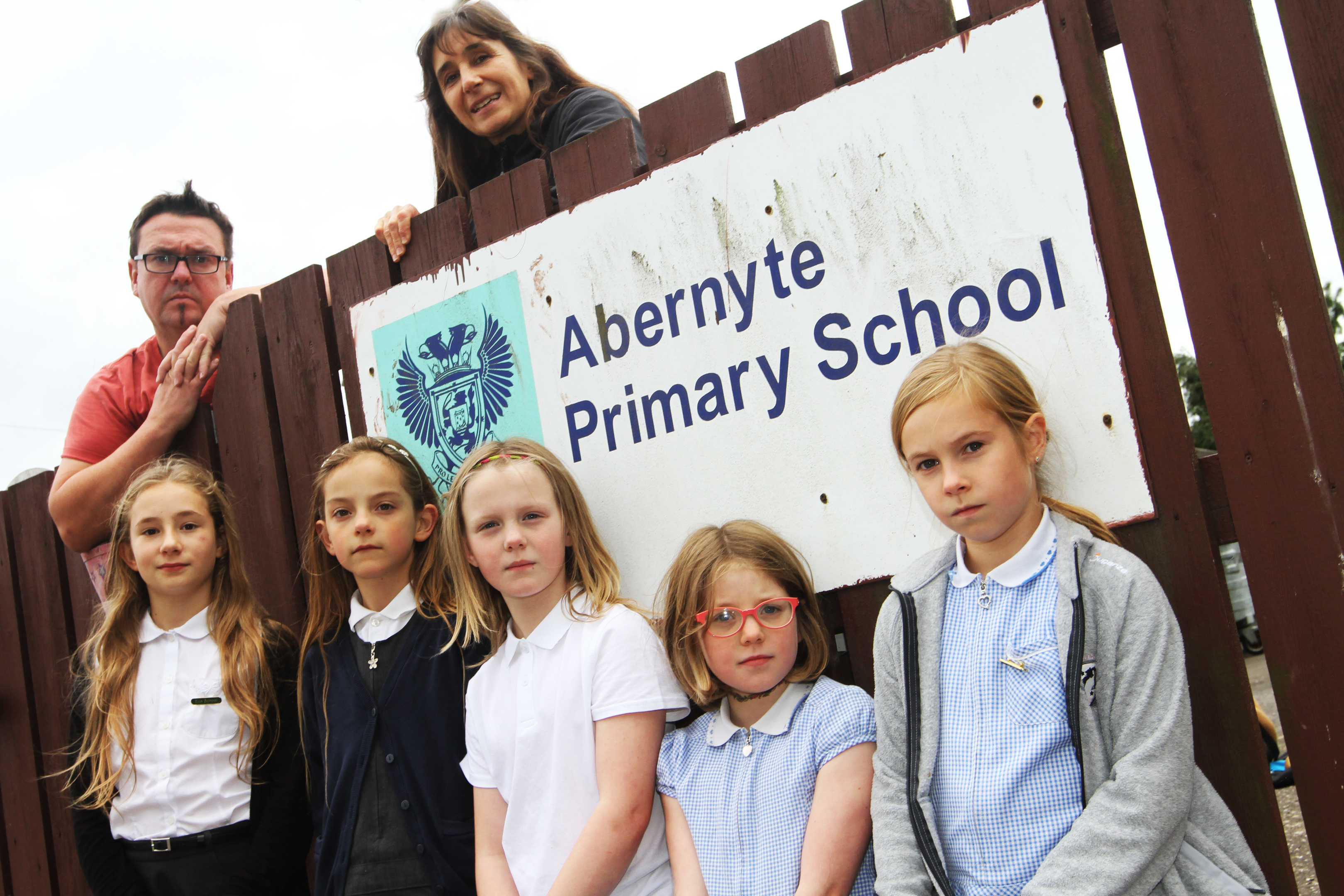 Abernyte pupils and parents hope the school will be saved