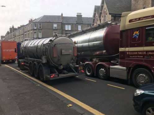 Concerns have been expressed at the number of HGVS using Albert Street.