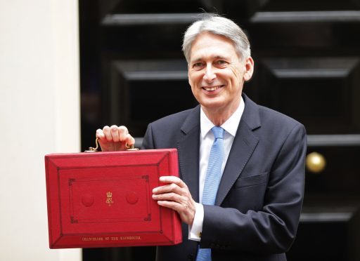 Philip Hammond in Downing Street for the Budget 2017