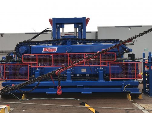 One of Briggs Marine's cable tensioner units.