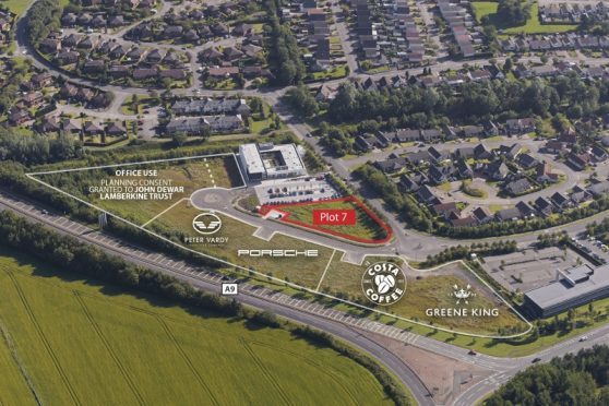 The plans for Broxden Business Park in Perth.