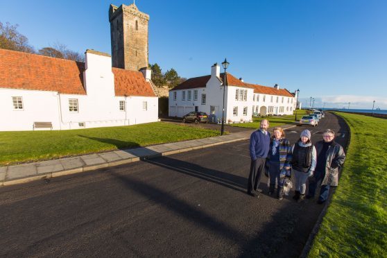 Residents including Brian and Ros Chapman, Maureen Latto and Ann Flynn want to protect historic Pan Ha' for future generations