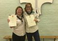 Charmaine Duthie (right) with fellow Scout leader Pam Duncan
