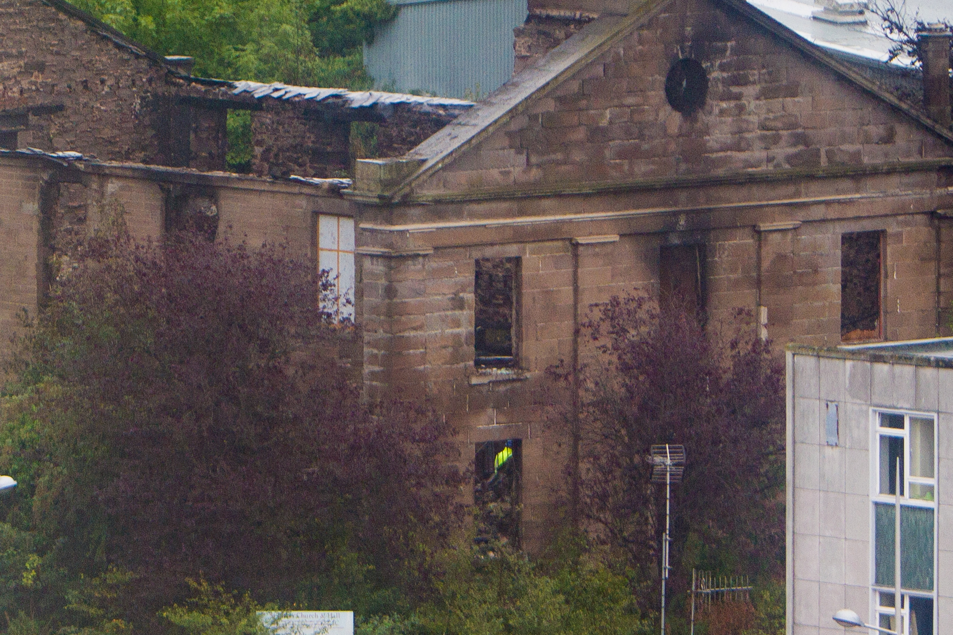 The fire-ravaged church is set to be partly demolished.