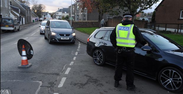 Police were diverting traffic after the accident