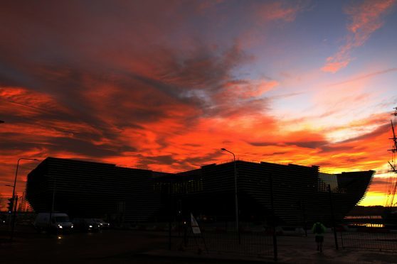 The sunrise on the V&A captured by Dougie Nicolson.