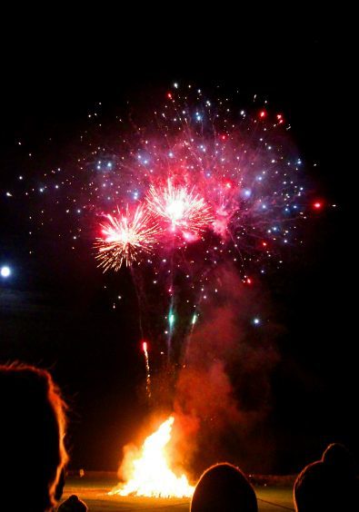 Carnoustie fireworks night at the Black Slab,