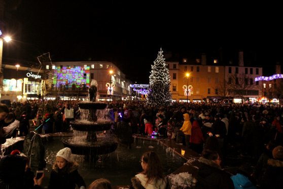 Dundee Christmas light night switch on 2017.