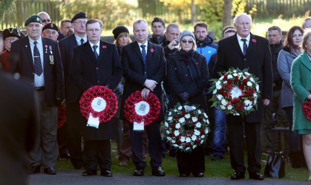 The annual commemoration of Polish war dead from WW2 took place at Wellshill cemetery,