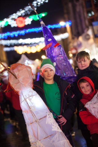 Crowds enjoy the Christmas lights switch-on in Kirkcaldy.