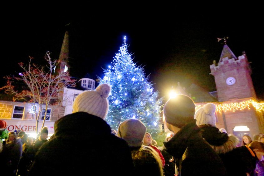 Kirrie's Christmas lights switch on took place on Saturday.