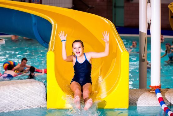 Perth girl Lola Irving enjoying the upgraded flumes.