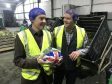 Willie Rennie MSP and Rob Stockwell during his recent visit to Barnsmuir Farm near Crail
