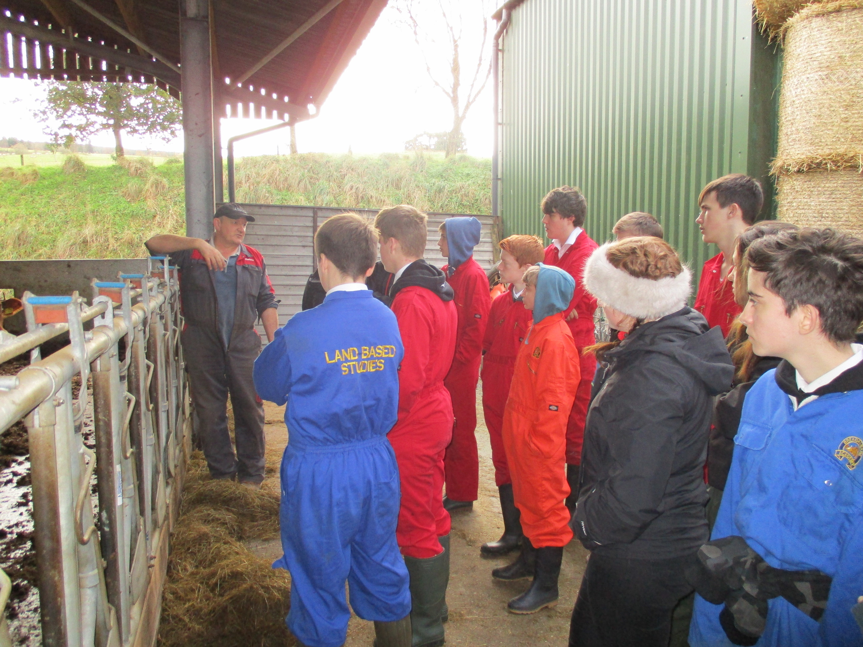 Farmer Sandy Thomson hosts weekly visits to the farm for Breadalbane  Academy’s pupils